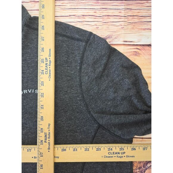 Orvis Mens Quarter Zip Pullover Small Charcoal Gray Classic Collection - Picture 7 of 7